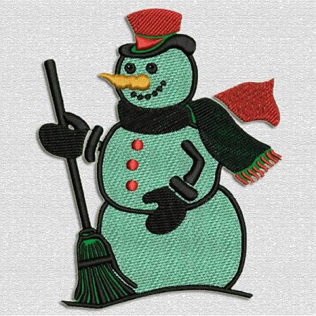 Snowman Broom Cartoon shop.nkemb.com