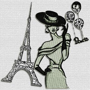 Parisian Lady Embroidery Designs shop.nkemb.com