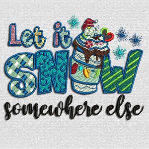 Let It Snow Embroidery Designs shop.nkemb.com