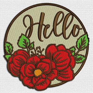 Hello Roses Embroidery Designs shop.nkemb.com